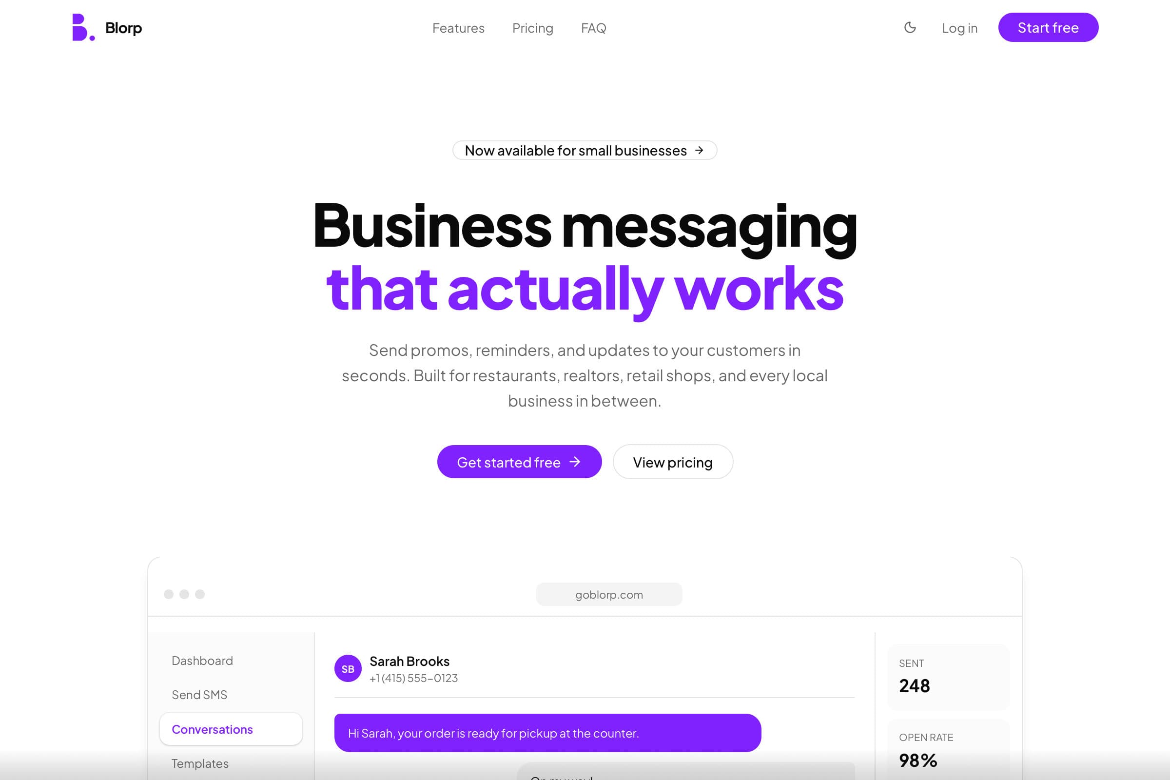 Blorp website