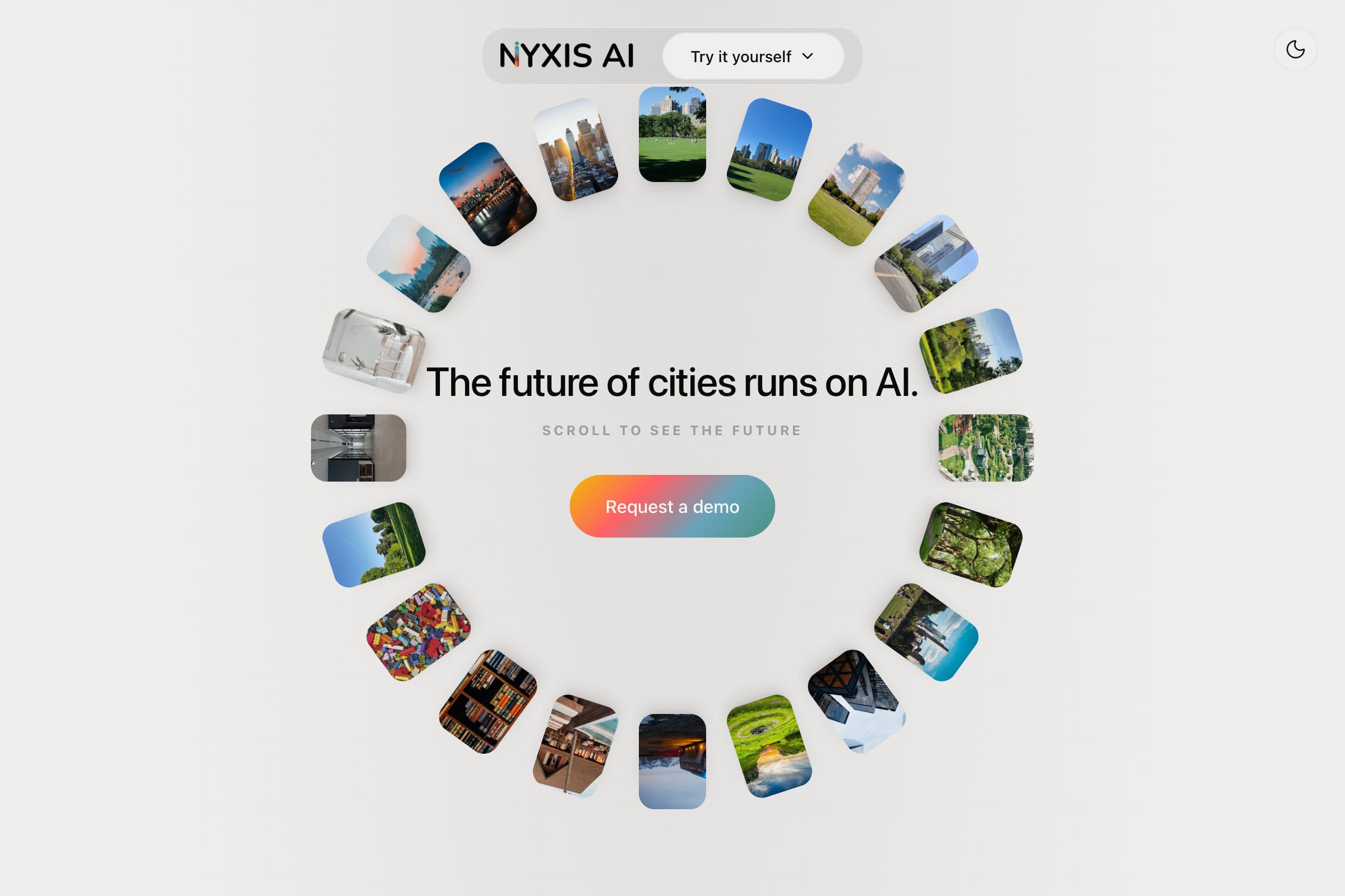 Nyxis AI website